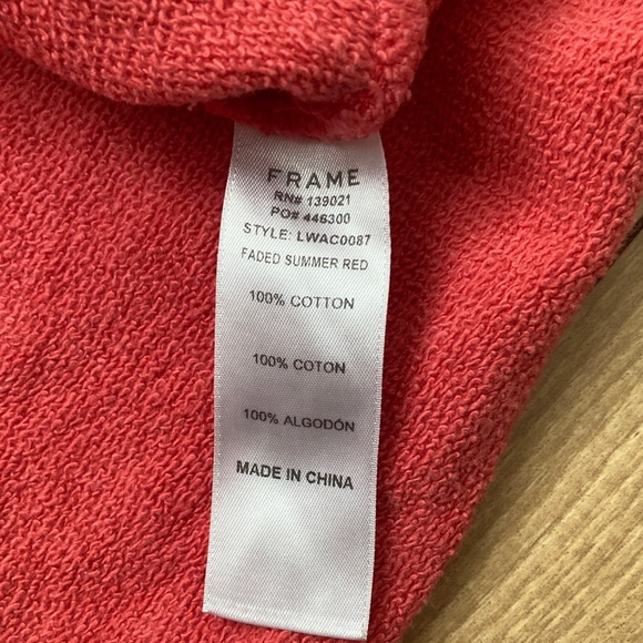 Frame Denim Cropped Track Hoodie - Picture 8 of 10